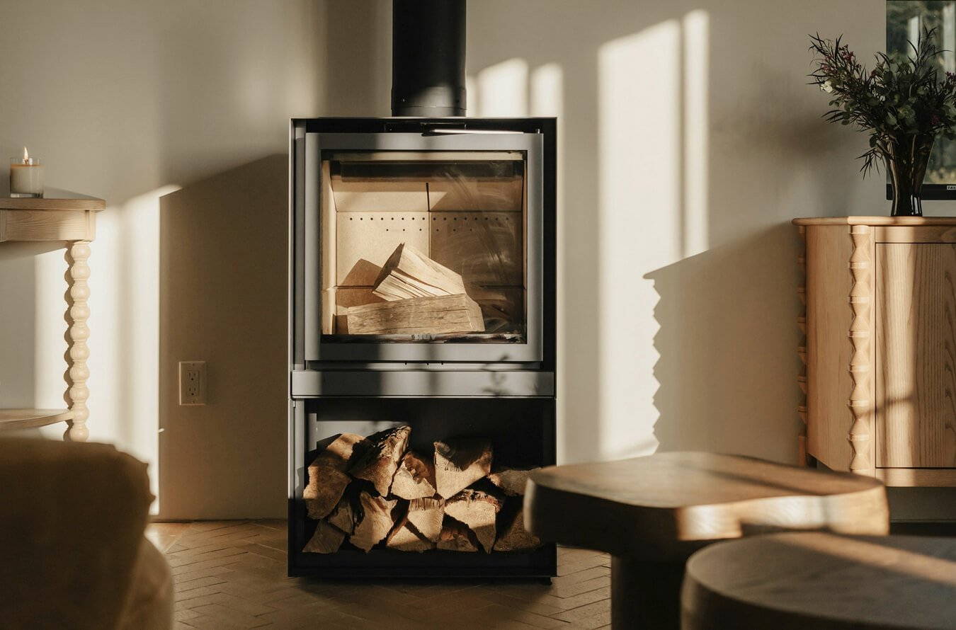 Compact House Comfort With Fireplace Warmth